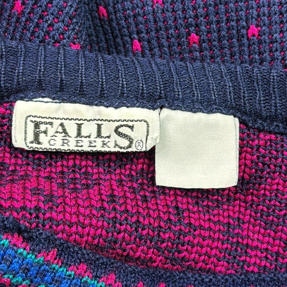 Vintage Falls Creek Reindeer Crewneck Sweater L/XL - Picture 7 of 7